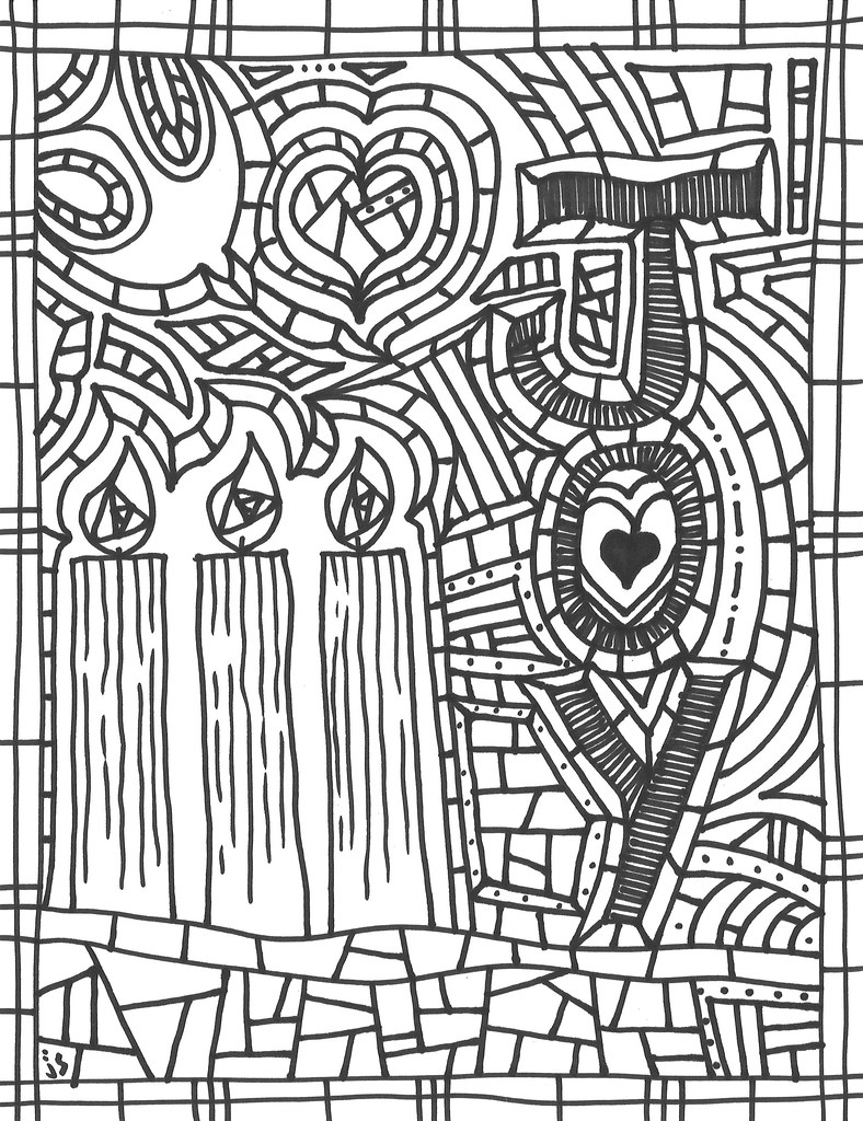 Advent Coloring Pages Joy