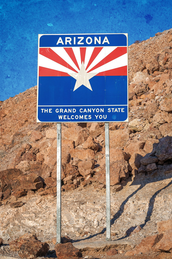 Arizona State Sign (on the way to Hoover Dam) Arizona is a… Flickr
