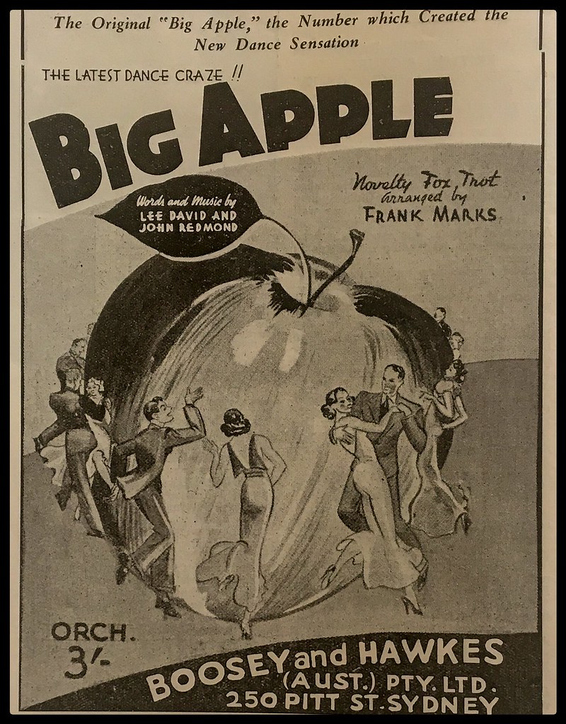 Big Apple dance craze, sheet music, 1937 The Australian Mu… Flickr