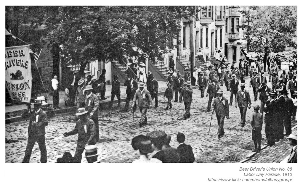 1910 Beer Drivers Union march AlbanyGroup Archive Flickr