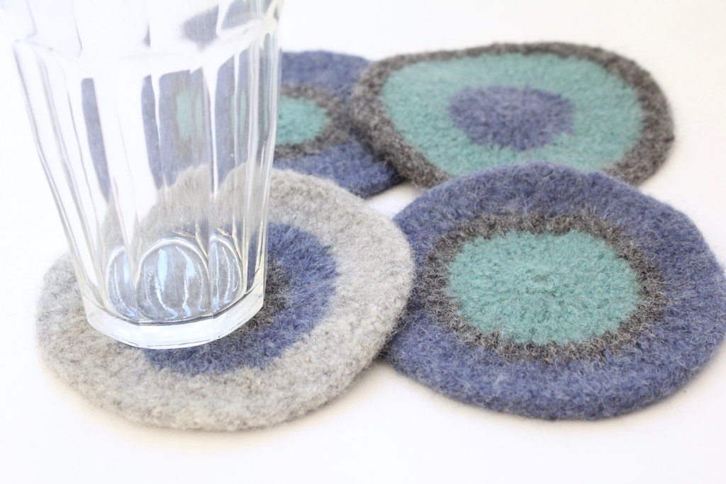 Felted Coasters Rebecca Available on Etsy Flickr