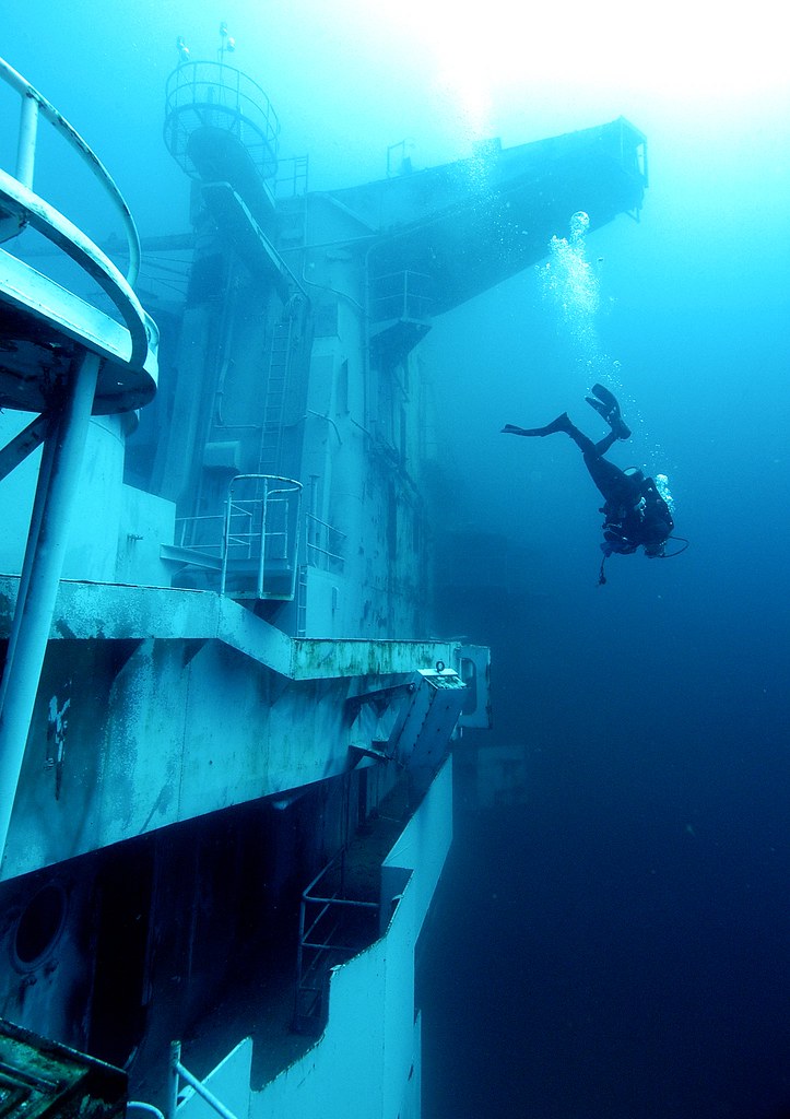 USS Oriskany artificial reef FWC photo by Keith Mille Flickr