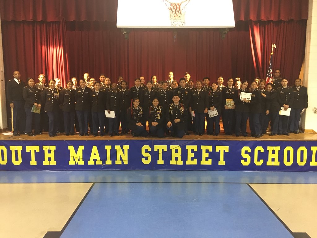 Pleasantville JROTC HS Heroes JA Day South Main Street School