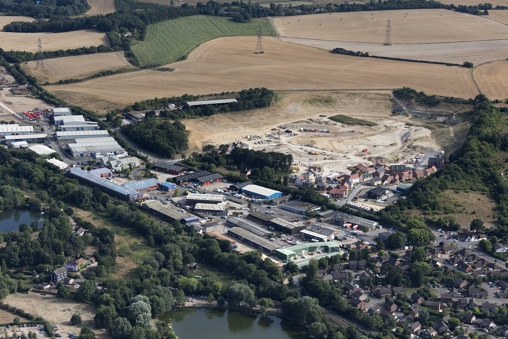 Needham Market Lion Barn Industrial Estate aerial Needham … Flickr