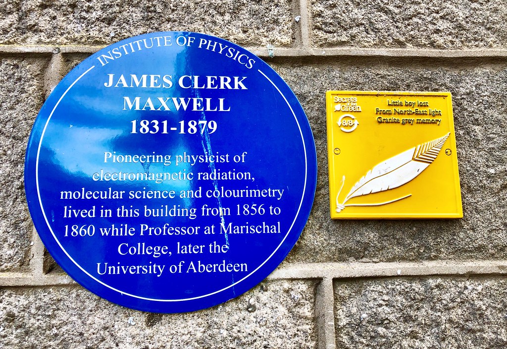 James Clerk Maxwell Blue Plaque Aberdeen Scotland 20… Flickr