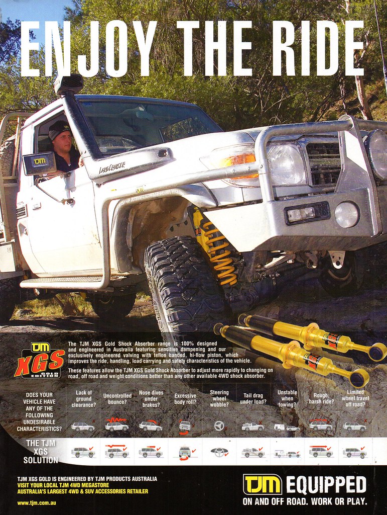2010 TJM XGS Gold Shock Absorbers LandCruiser Aussie Origi… Flickr