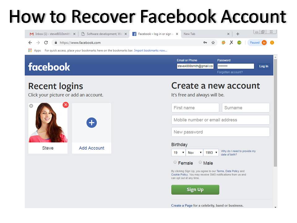 How To Recover Your Forgotten Facebook Password