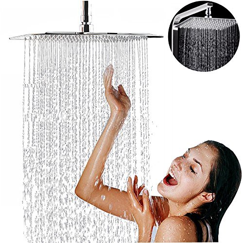 Rainfall Shower Head 8 Inch High Pressure Ultra Thin Stain… Flickr