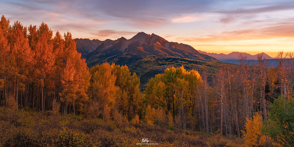 Chair Mountain Sunset Panorama After a grueling hike with … Flickr
