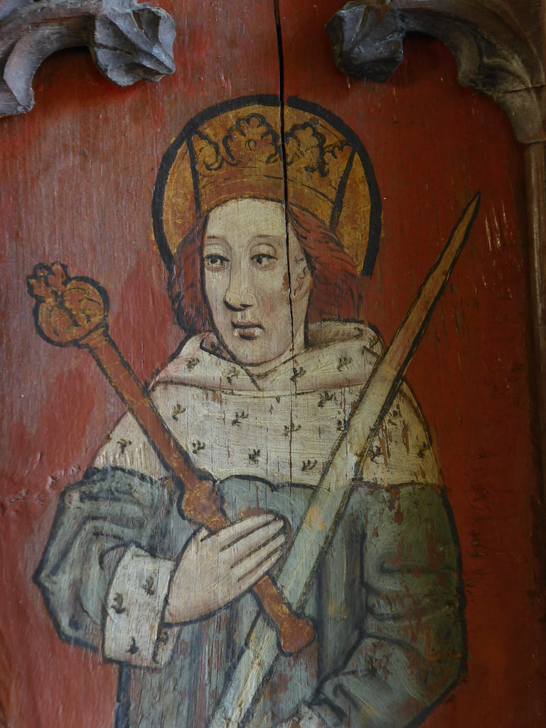 Sainted King The upper part of the 15th century rood scree… Flickr