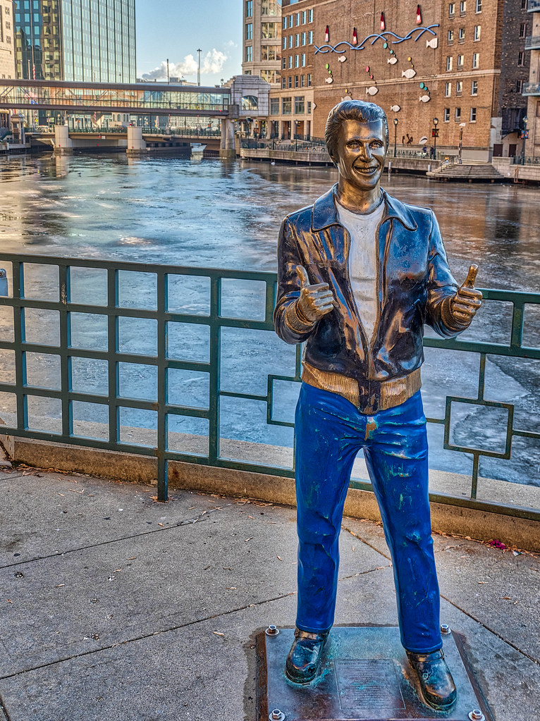 HiFi Bronze Fonz The Bronze Fonz is a public artwork by A… Flickr