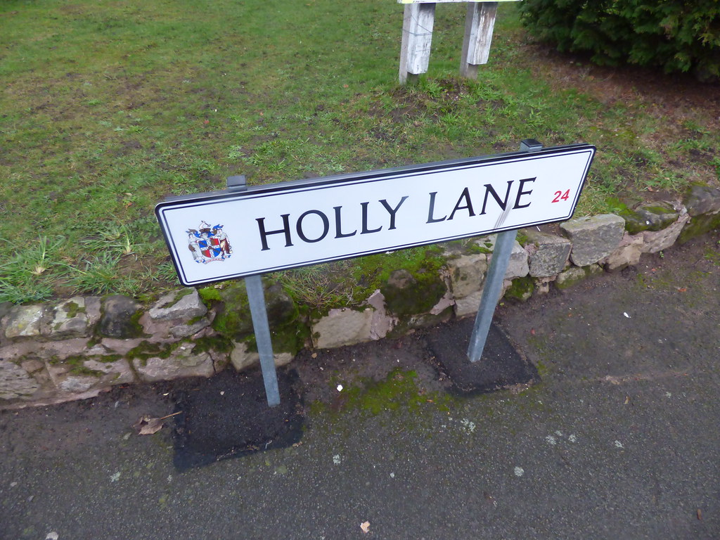 Erdington United Reformed Church Holly Lane, Erdington road sign