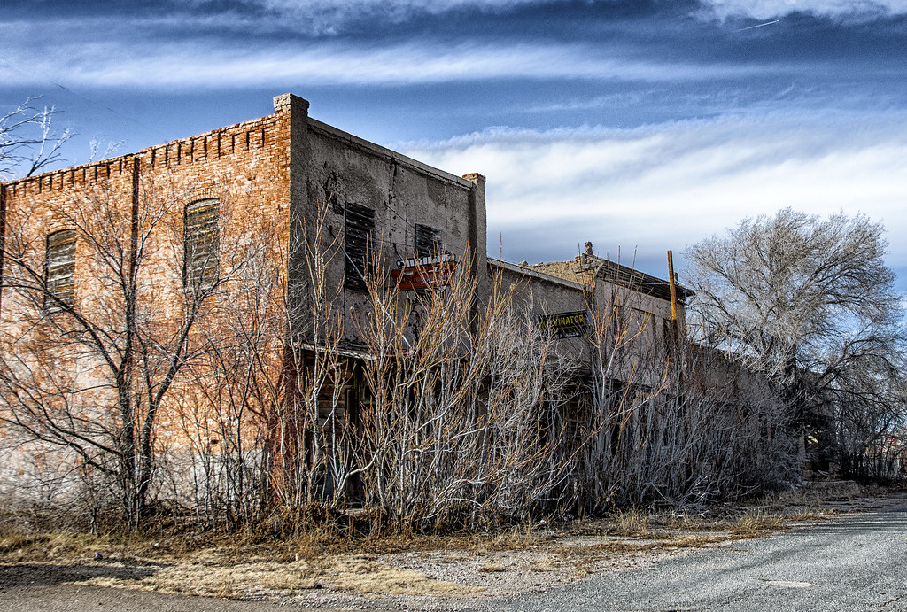 Old business district in Vaughn, NM Angie Targa Flickr