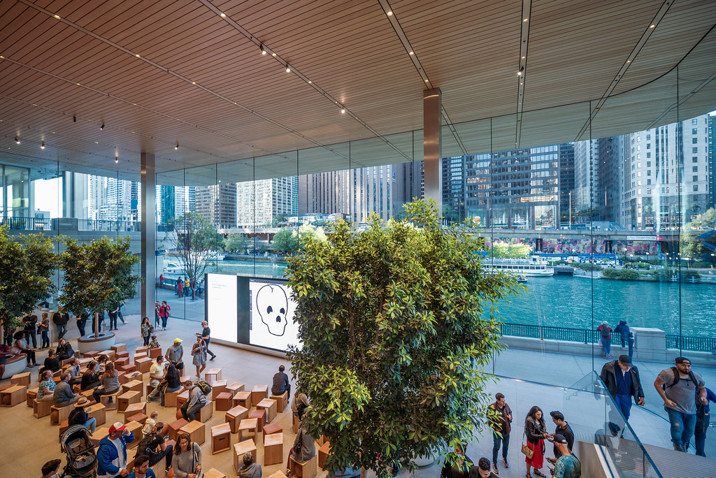 Apple Store Michigan Avenue Apple Store Chicago Architects… Flickr