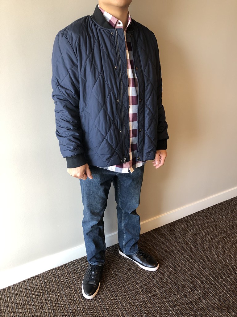 Banana Republic WaterResistant Quilted Bomber Jacket, siz… Flickr