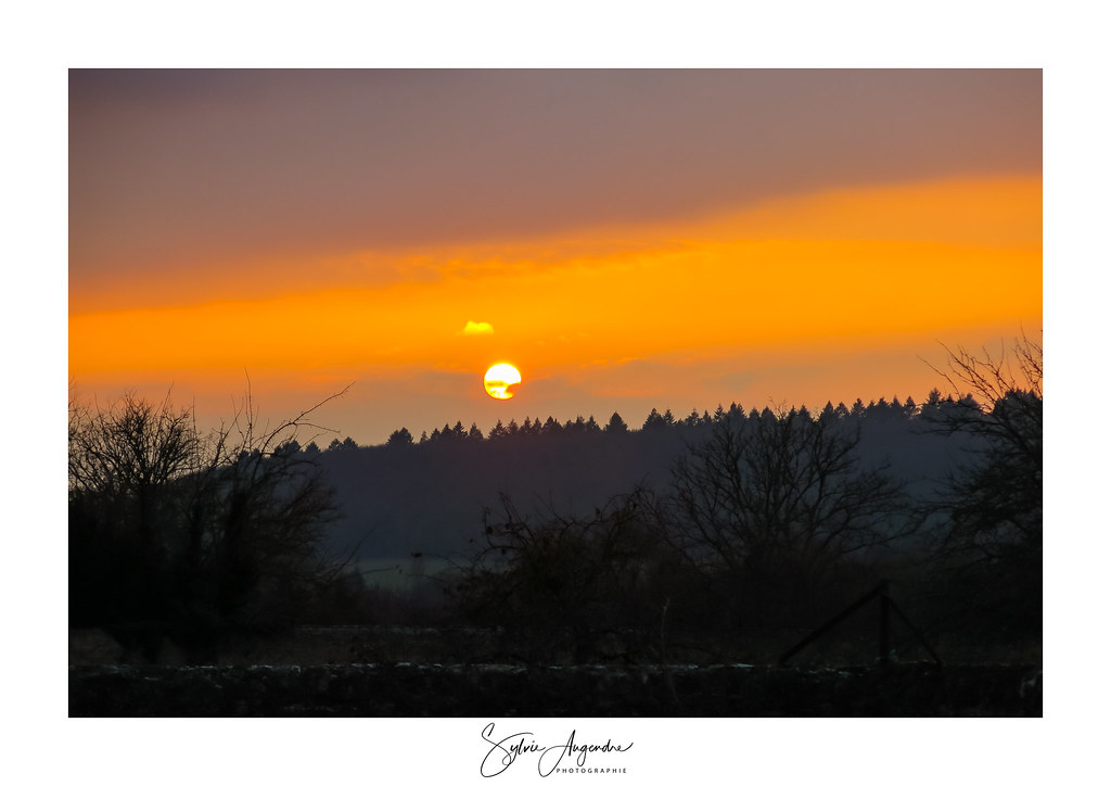 Coucher de soleil à Urzy (58) Sylvie Augendre Flickr