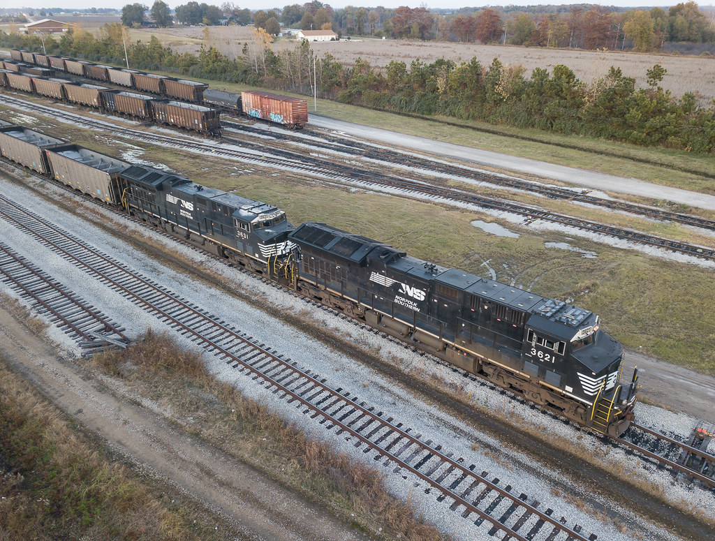 NS 3631 (ET44AC) Empty Coal SoCo Yard Marion, Arkansas Flickr