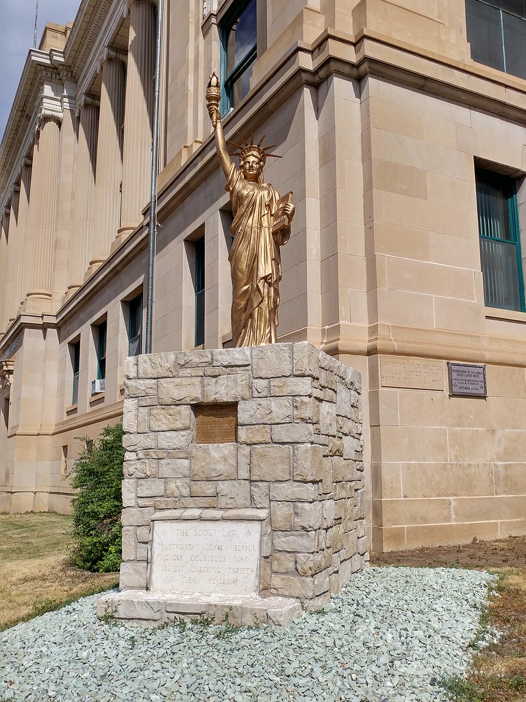 Mini Statue of Liberty, Las Animas County Courthouse, Trin… Flickr