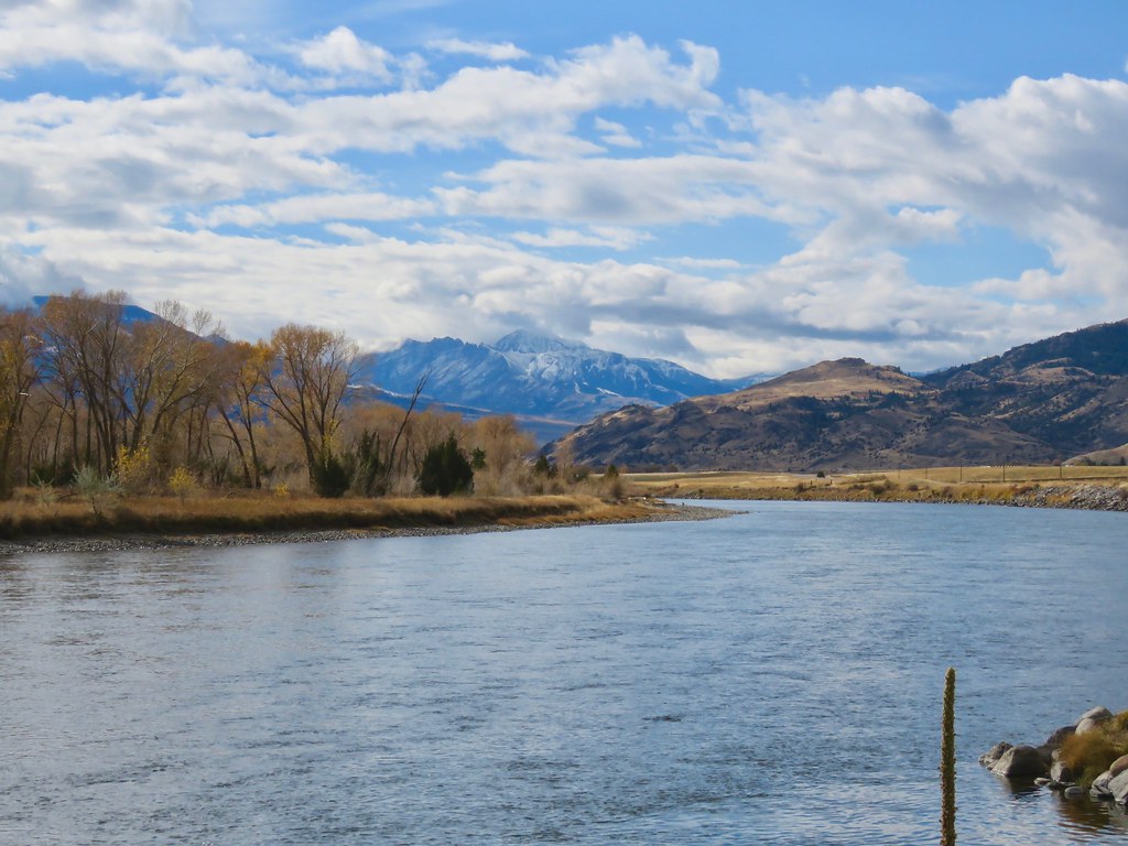 Yellowstone River Between Bozeman and Gardiner Montana. loren
