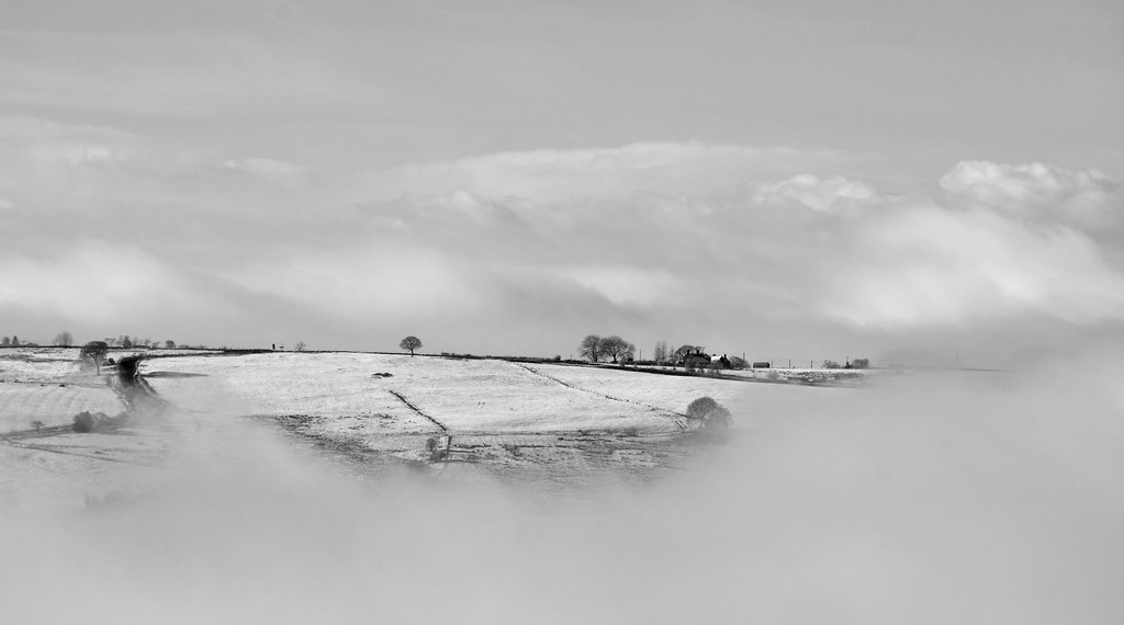 BiddulphMoor Snowy Biddulph Moor above the fog, Staffordsh… Tony