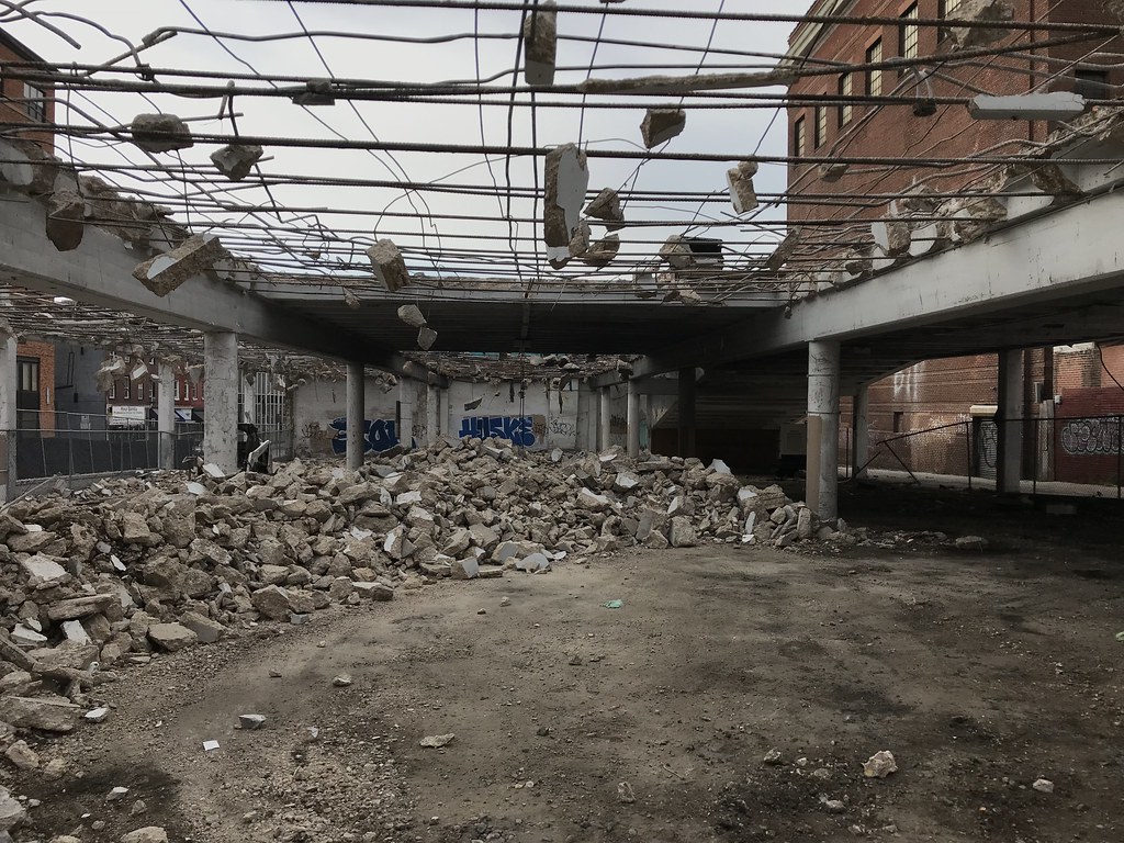 Demolition of parking structure, W. Mulberry Street and Pa… Flickr