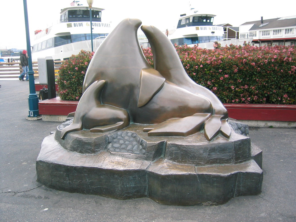 Sea Lion sculpture at Pier 39 Steve Roe Flickr