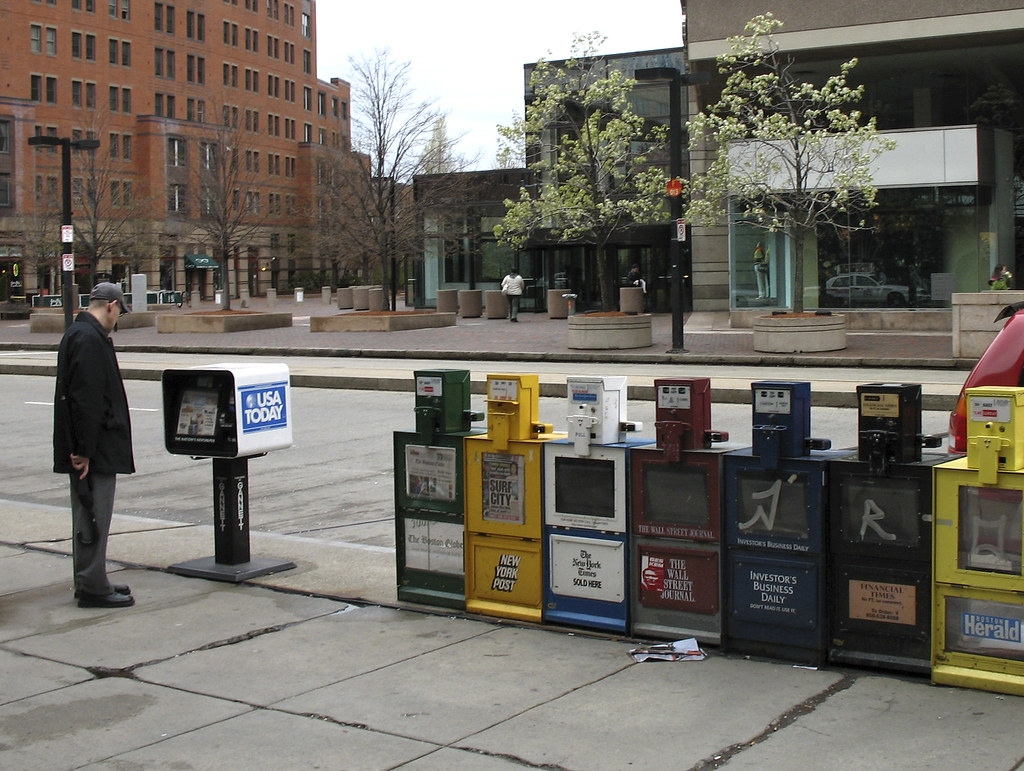 USA Today On Dartmouth Street, outside Back Bay Station (A… Flickr