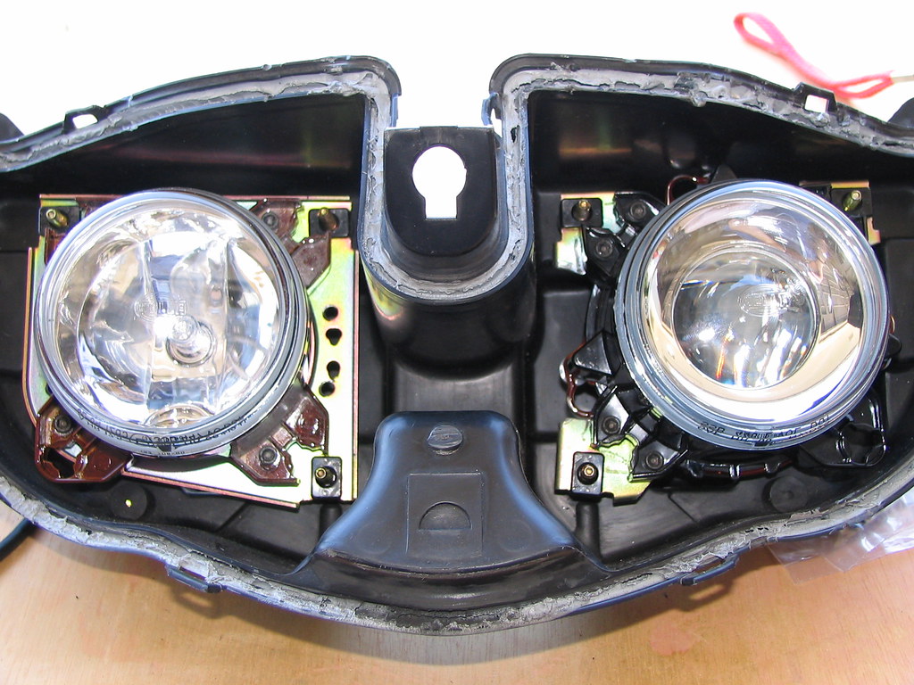Two Mounted Headlights Finally got both units mounted. Wha… Flickr