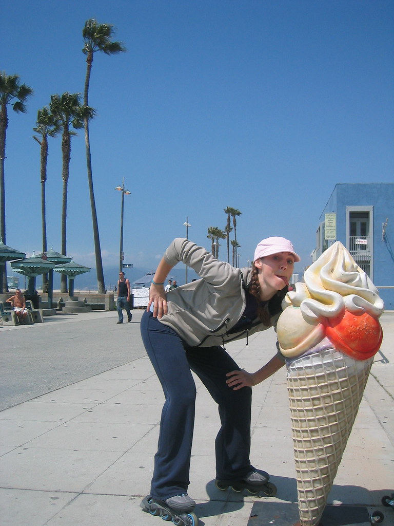 Ice cream cone One sunny April 7th in Venice Beach, Grace … Flickr