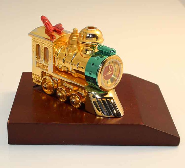 Bulova Miniature Clock Holiday Train II B0423 Brass Collec… Flickr