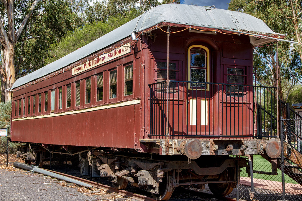 Old railway car at Weston Park, Canberra, AU Weston Park i… Flickr