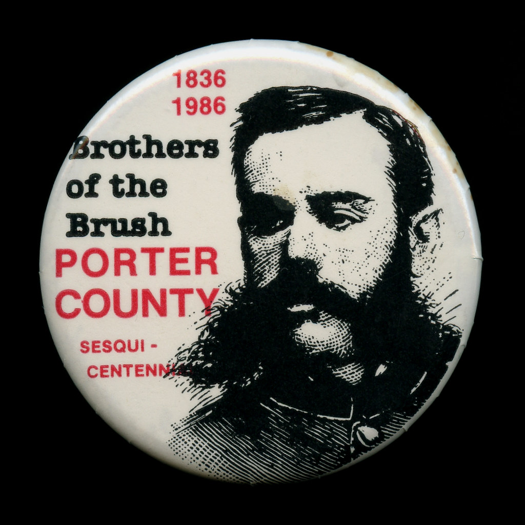 Porter County Sesquicentennial Pinback Button, 1986 Port… Flickr