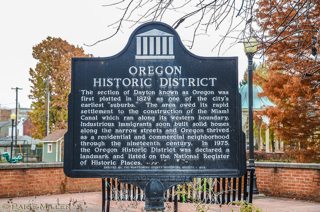 Dayton, OH Oregon Historic District sign Paige Miller Flickr