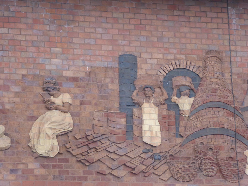 Pottery workers Relief on the façade of the Potteries Muse… Flickr