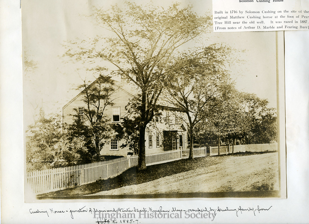 Cushing House Page from 1942 Hingham Historical Society sc… Flickr