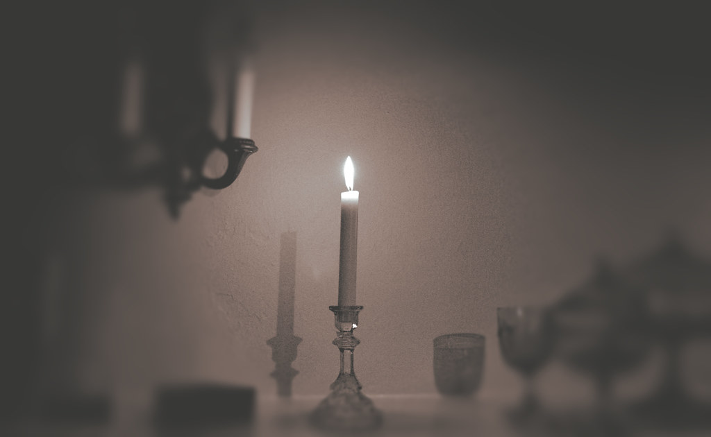 Candle flame has no shadow UiBriain! Flickr