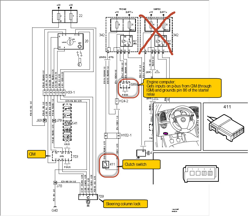 93 starter circuit with notesmanual Saab 93 starter circ… Flickr