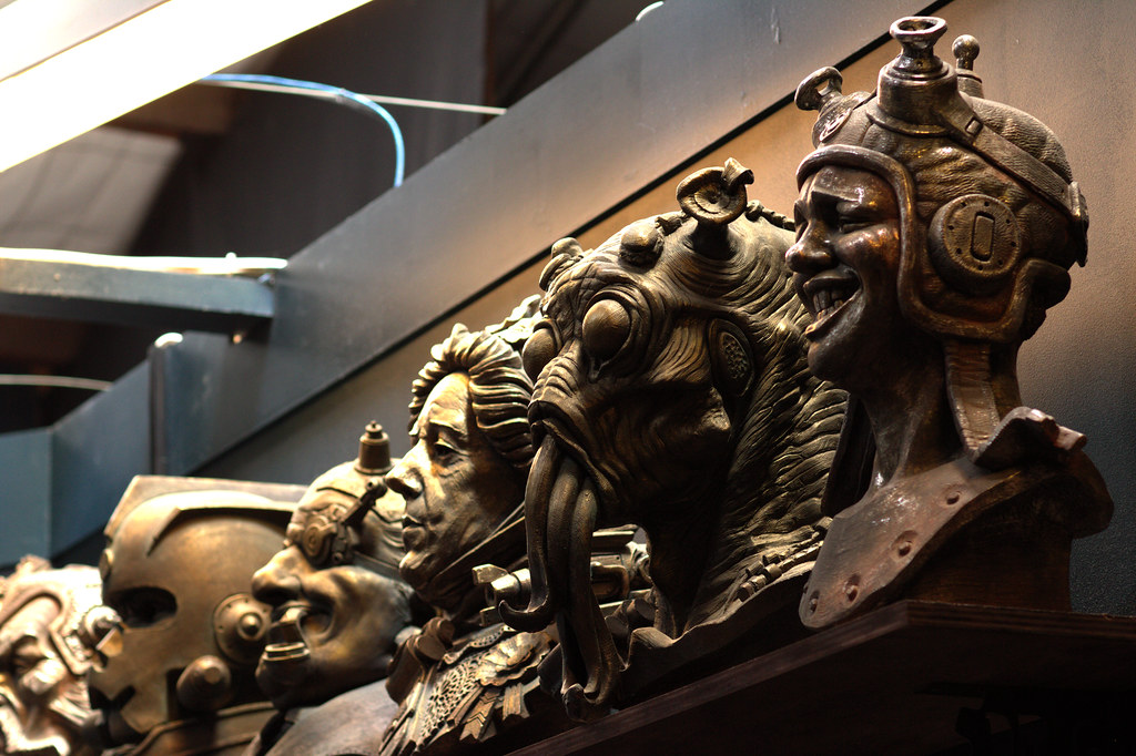Fantasy busts at the Weta Cave Victor Engmark Flickr