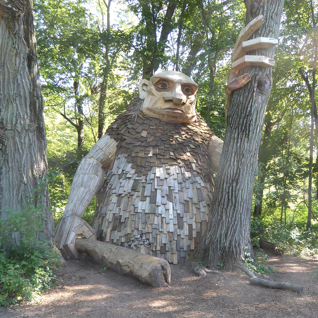 Lisle, IL, Morton Arboretum, Troll Sculpture Mary Warren Flickr