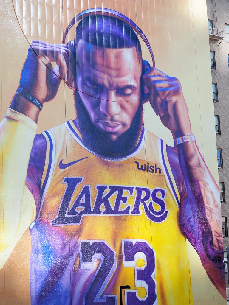 LeBron James mural Located across the street from the Stap… Flickr