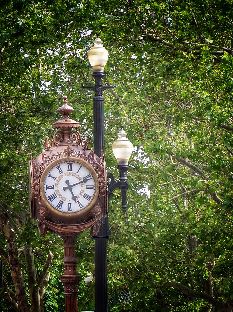 Salt Lake City Utah Zion Bank Street Clock Historic Flickr