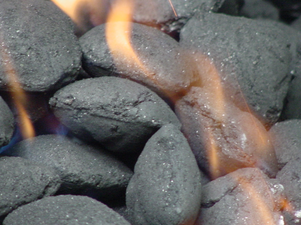 Charcoal Some nicely burning charcoal Lynda Giddens Flickr