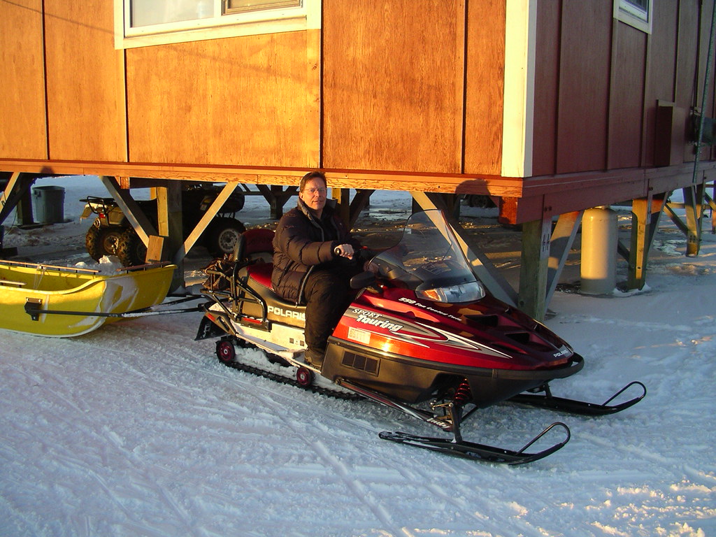 Snow Machine in Napakiak, AK The end of a fortyfive mile … Flickr