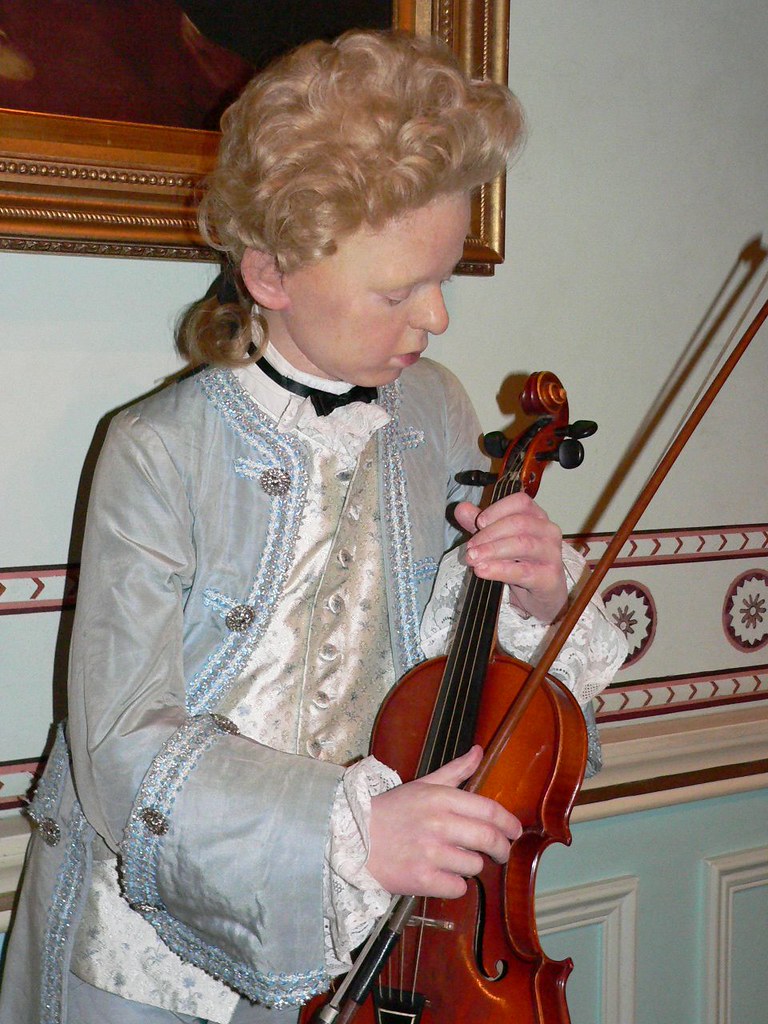 Young prodigy Wolfgang Mozart at Madame Tussauds in London… Flickr