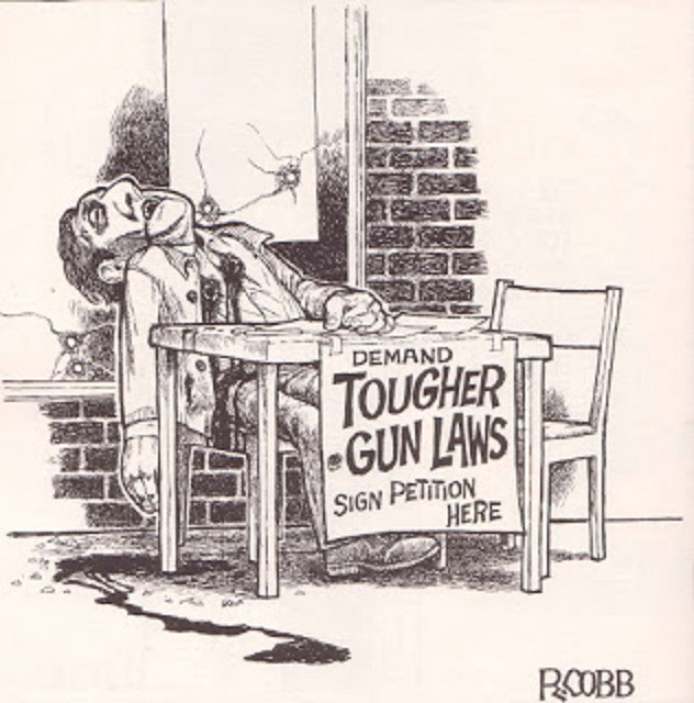 Gun laws.... cartoon by Ron Cobb years ago Edwin Seppings Flickr