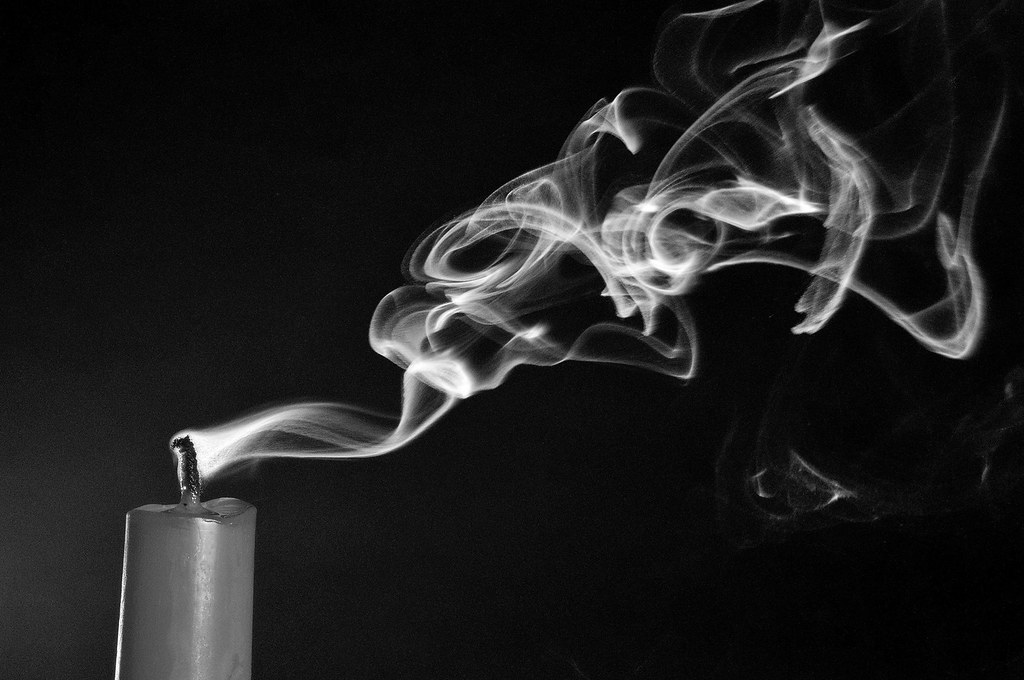 Candle and Smoke in B&W Candle and Smoke in black & white Flickr