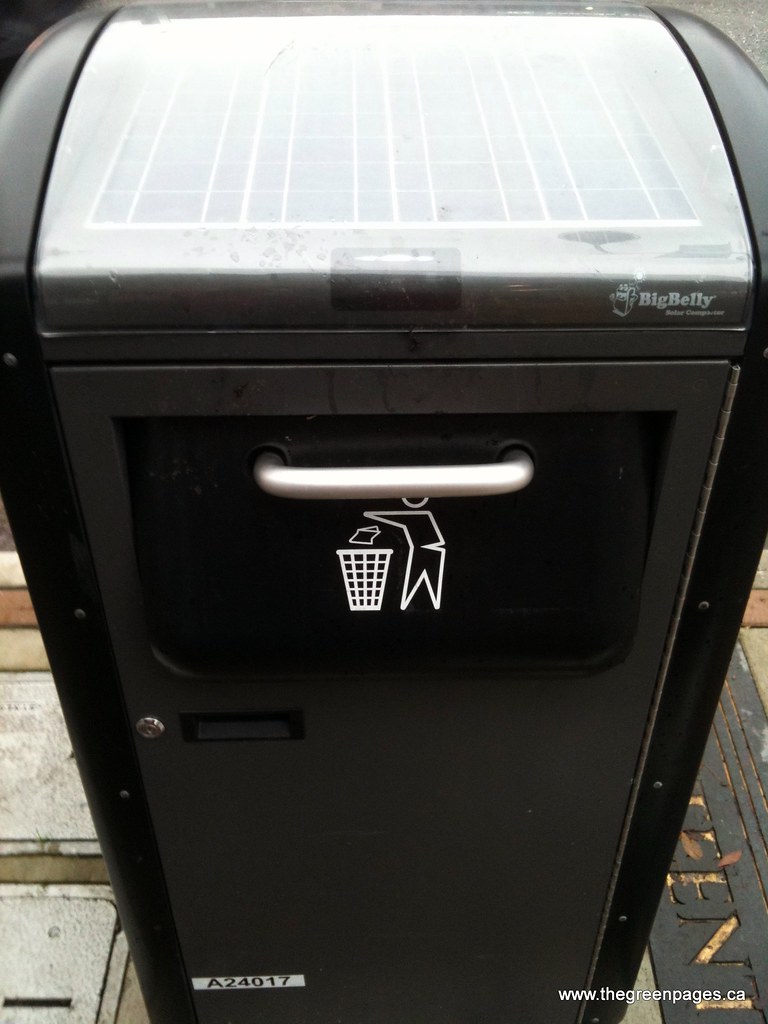 Big Belly Solar powered trash bin Rex Turgano Flickr