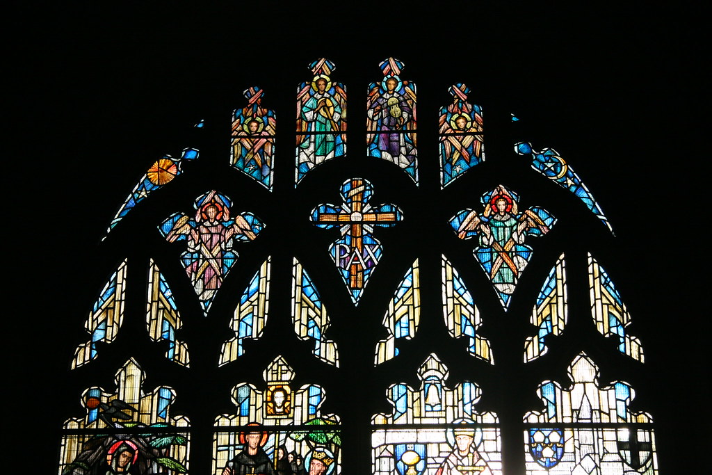 Stained glass window in Norwich Cathredral Colin Spalding Flickr