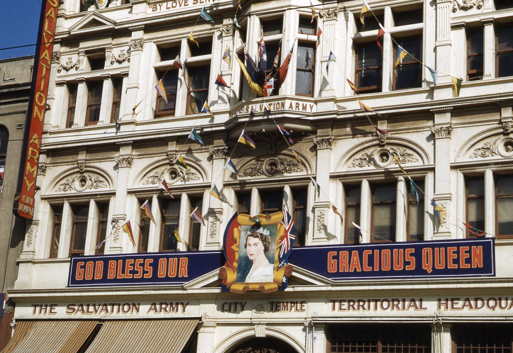 Salvation Army Melbourne 1954 Royal Tour Decorations Photo… Flickr
