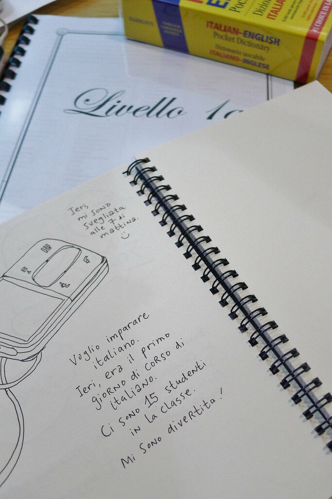 italian class notebook my notebook for italian class. in b… Flickr